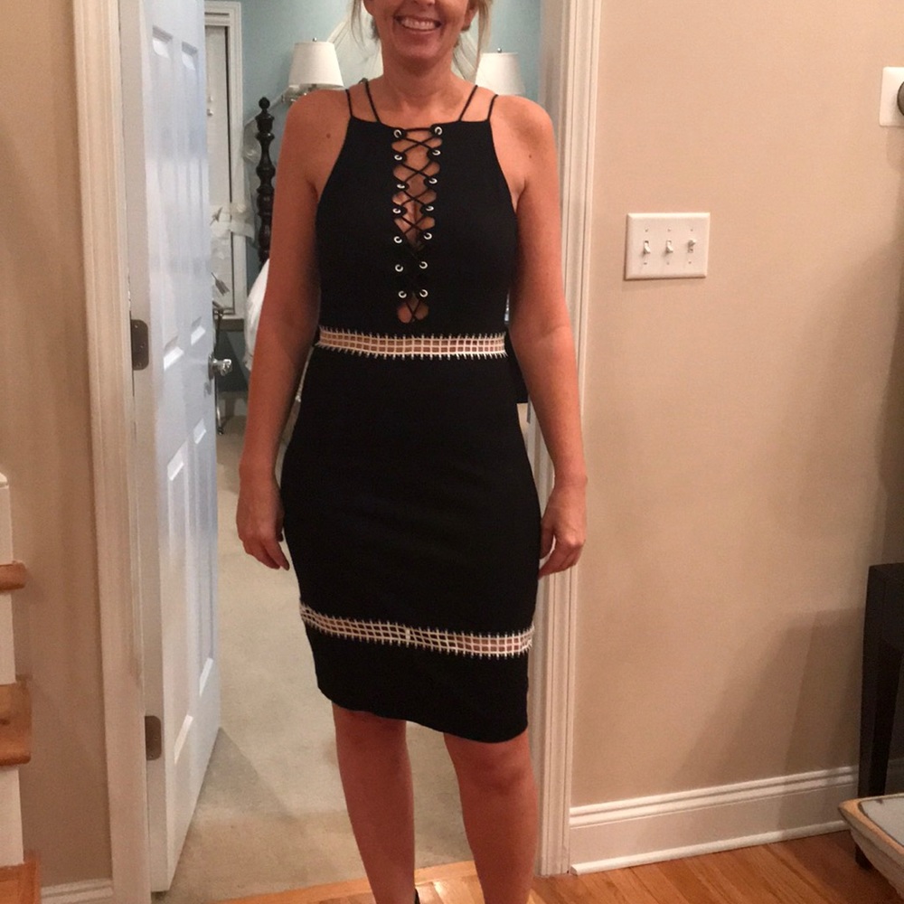 Black and white dress